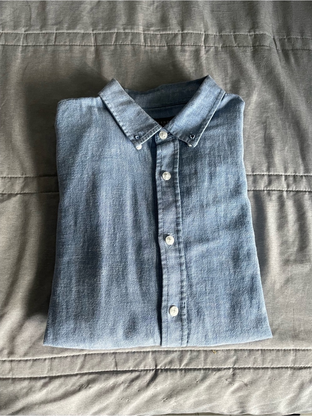 Liverpool Light Blue Casual Button-Down Shirt